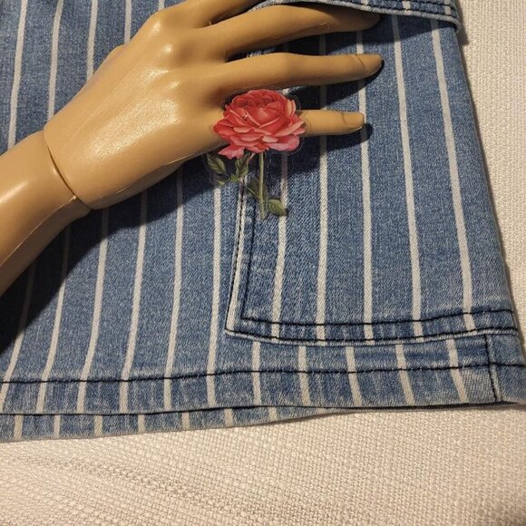 Venus, New, Women's White & Blue, Cargo Style, Mini Skirt, size 14 - Picture 8 of 8